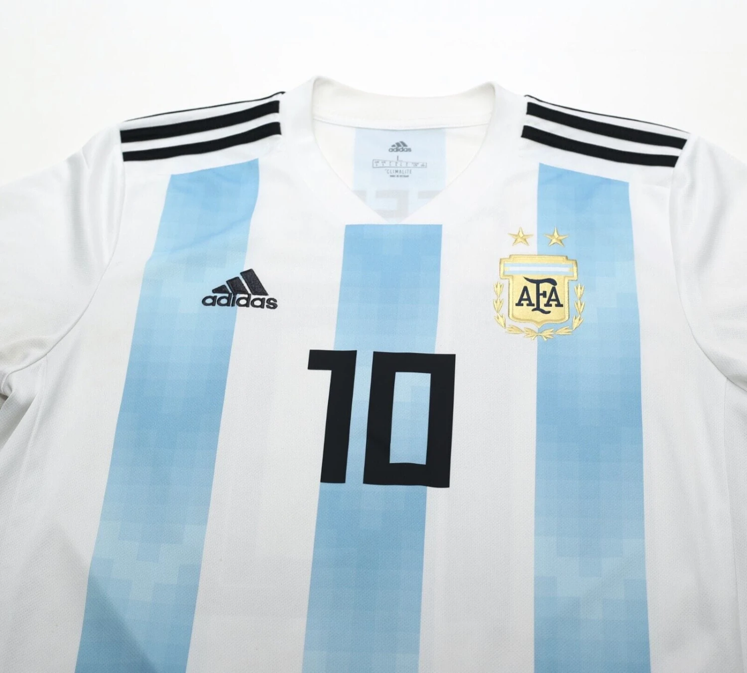 2018/19 MESSI #10 Argentina Vintage adidas Home Football Shirt (L) WC 2018(2018 19 messi 10 argentina vintage adidas home football shirt l wc 2018) 2018/19 MESSI #10 Argentina Vintage Adidas Home Football Shirt (L) WC 2018(2018 19 Messi 10 Argentina Vintage Adidas Home Football Shirt L Wc 2018) -Football Shirt Collective 2018 19 messi 10 argentina vintage adidas home football shirt l wc 2018 41842017009911