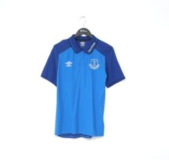 2019/20 EVERTON Vintage Umbro Training Football Polo T Shirt (M)(2019 20 Everton Vintage Umbro Training Football Polo T Shirt M)
