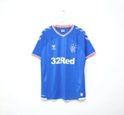 2019/20 RANGERS Hummel Home Football Shirt Jersey (L/XL)(2019 20 Rangers Hummel Home Football Shirt Jersey L Xl)