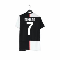 2019/20 RONALDO #7 Juventus Adidas Home Football Shirt (M)(2019 20 Ronaldo 7 Juventus Adidas Home Football Shirt M)