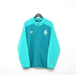 2020/21 WERDER BREMEN Vintage UMBRO Hooded Football Jacket (XL)(2020 21 Weder Bremen Vintage Umbro Hooded Football Jacket Xl)