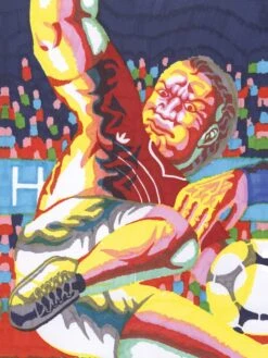 Mark Hughes X Wales A3 Print(Alan Shearer England A3 Print)