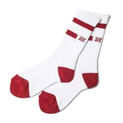 Shukyu Magazine × City Boys Fc “Shukyu” Socks / Wht × Red(Shukyu Magazine X City Boys Fc Shukyu Socks Wht X Red) -Football Shirt Collective shukyu magazine x city boys fc shukyu socks wht x red 13310968234124